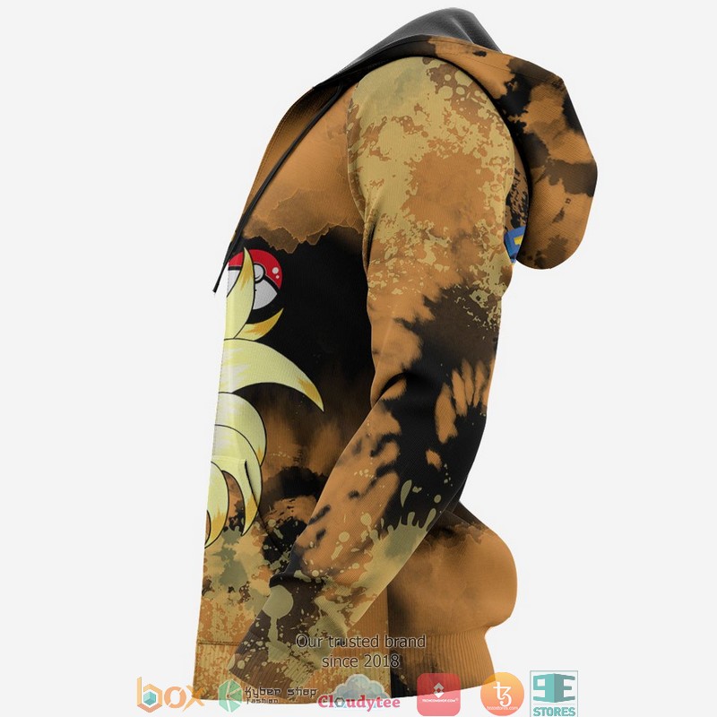 Ninetales Pokemon Anime Merch Tie Dye 3D Shirt Bomber jacket 1 2 3 4 5