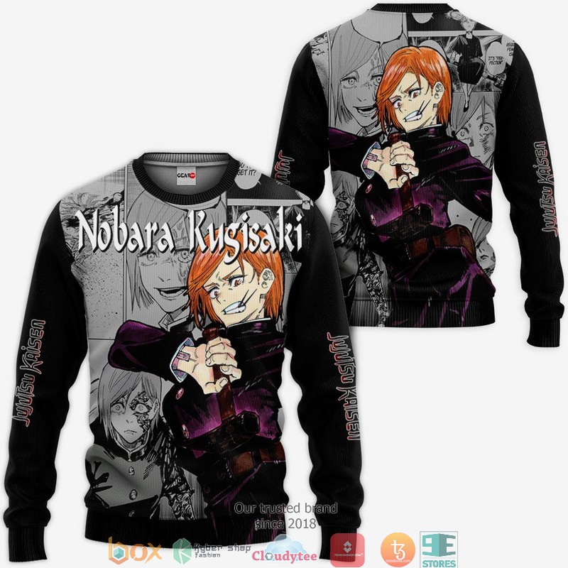 Nobara Kugisaki Jujutsu Kaisen Anime Merch Manga 3D Shirt, Bomber jacket 2 Nobara Kugisaki Jujutsu Kaisen Anime Merch Manga 3D Shirt Bomber jacket 1