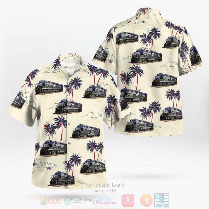 BEST Norfolk Southern Railway EMD GP22ECO Locomotives 5900 3D Aloha Shirt 8 BEST Norfolk Southern Railway EMD GP22ECO Locomotives 5900 3D Aloha Shirt word1