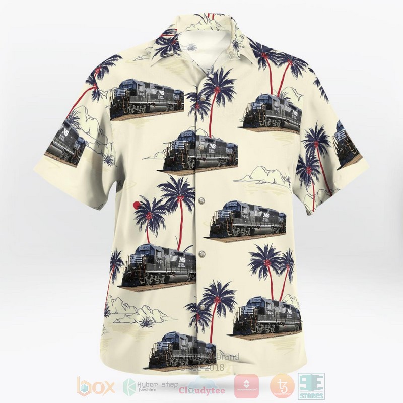 BEST Norfolk Southern Railway EMD GP22ECO Locomotives 5900 3D Aloha Shirt 3 BEST Norfolk Southern Railway EMD GP22ECO Locomotives 5900 3D Aloha Shirt word1