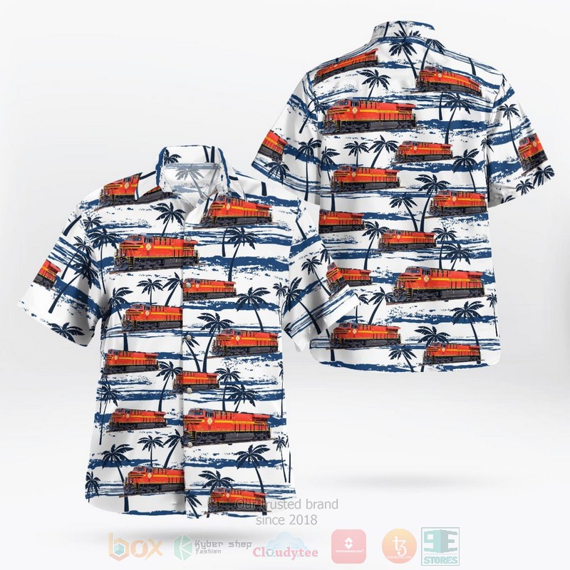 BEST Norfolk Southern Railway GE ES44AC 8114 3D Aloha Shirt word3