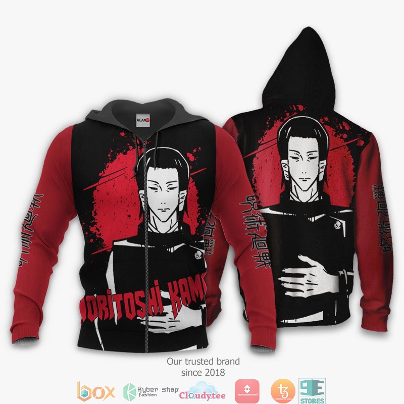 Noritoshi Kamo Jujutsu Kaisen Anime Merch Monochrome 3D Shirt Bomber jacket
