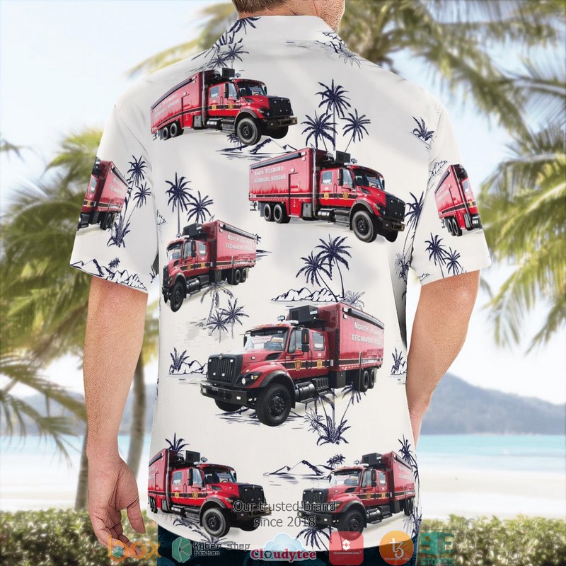 North Bellmore Volunteer Fire Department New York Hawaiian Shirt word3