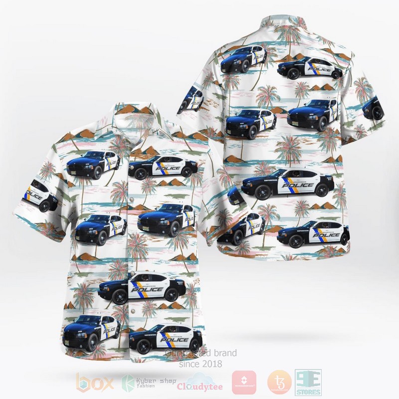 BEST North Brunswick Police Department Dodge Charger RMP 3D Aloha Shirt word2
