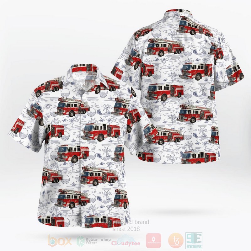 North Carolina Kings Mountain Fire Department Hawaiian Shirt