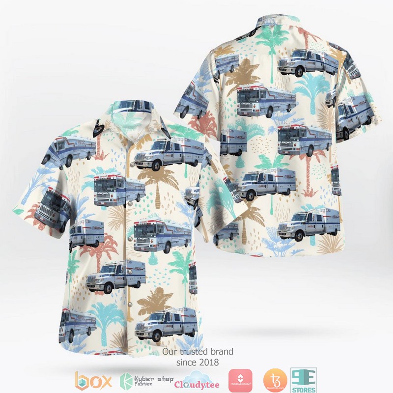 North Carolina Mecklenburg EMS Agency Medic Hawaii 3D Shirt