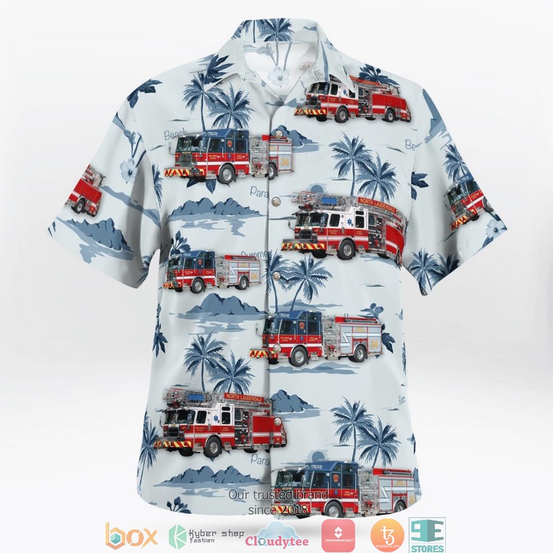 North Lauderdale Broward County Florida North Lauderdale Fire Rescue 3D Hawaii Shirt 1 2