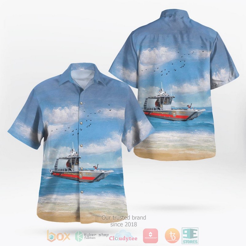 NEW North River Fire District Fireboat Hawaii Shirt 12