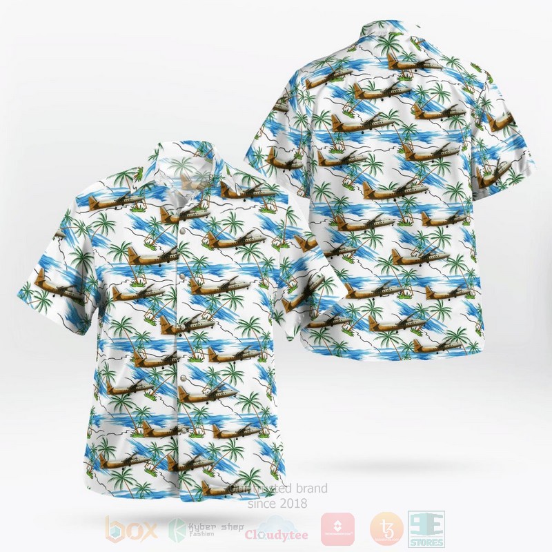 BEST Northeast Airlines Fairchild Hiller FH-227 3D Aloha Shirt word3