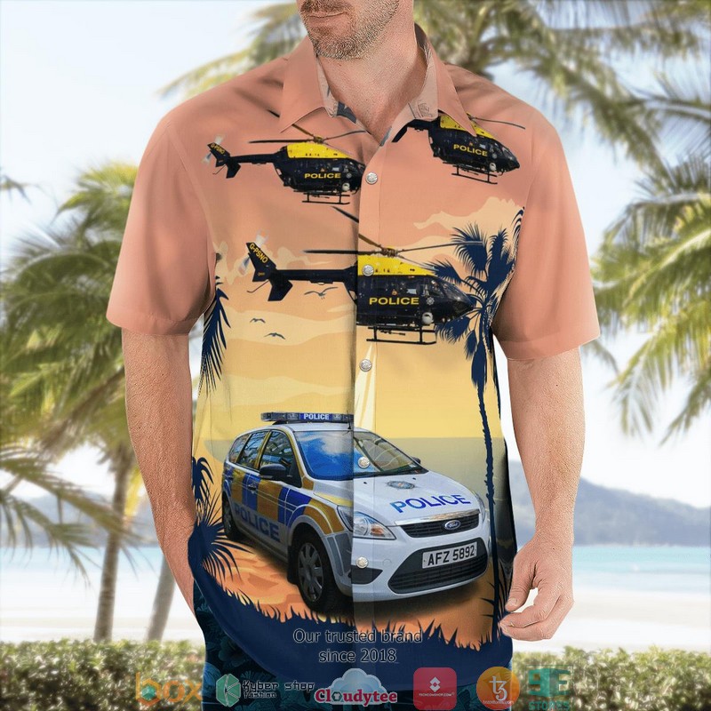 Northern Ireland Police Service of Northern Ireland Car And Eurocopter EC 145 C2 Helicopter 3D Hawaii Shirt 4 Northern Ireland Police Service of Northern Ireland Car And Eurocopter EC 145 C2 Helicopter 3D Hawaii Shirt 1 2 3