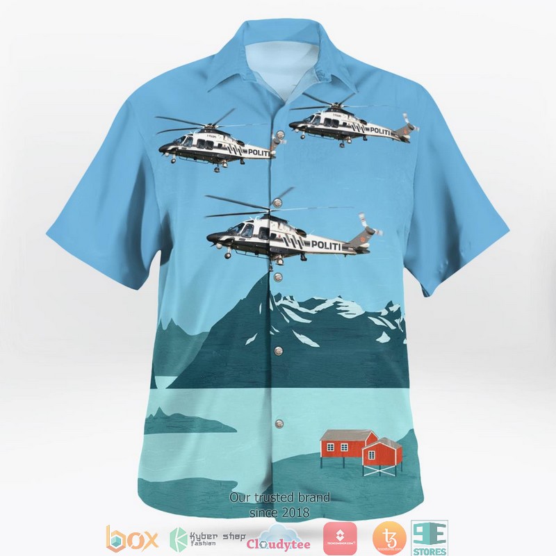 Norway - Police AgustaWestland AW-169 3D Hawaii Shirt 3 Norway Police AgustaWestland AW 169 3D Hawaii Shirt 1 2