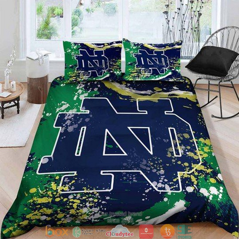 Notre Dame Fighting Irish Duvet Cover Bedroom Set
