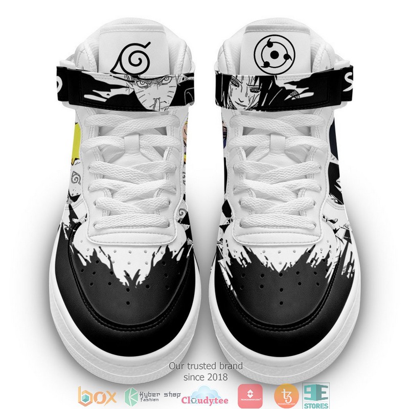 Nrt Uzumaki and Sasuke Anime Mix Manga High Air Force Shoes 1