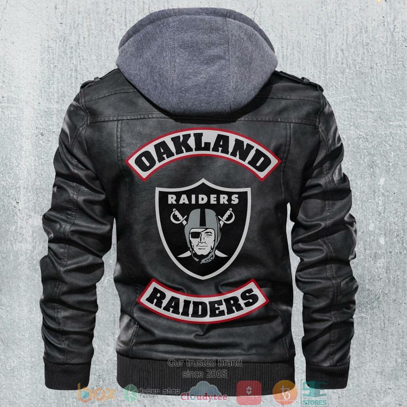 Oakland Raiders NFL Football Leather Jacket 2 Oakland Raiders NFL Football Leather Jacket