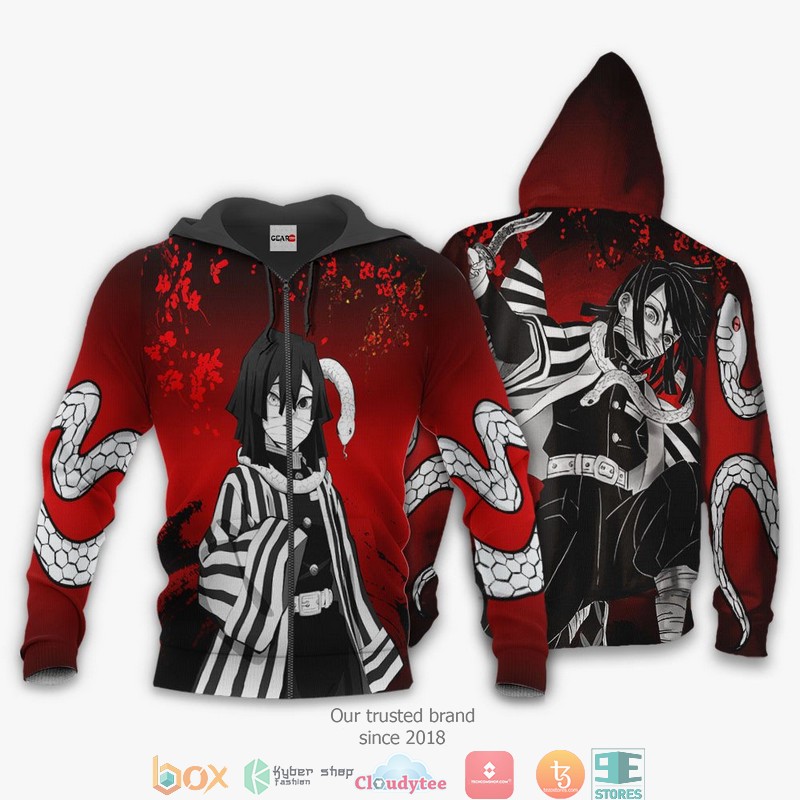 Obanai Iguro Kimetsu Anime Merch Japan Art 3D Shirt Bomber jacket