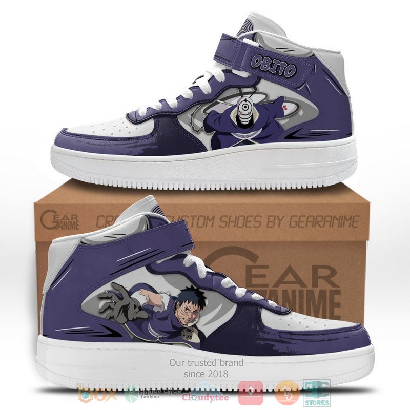 Obito Anime Naruto High Air Force Shoes