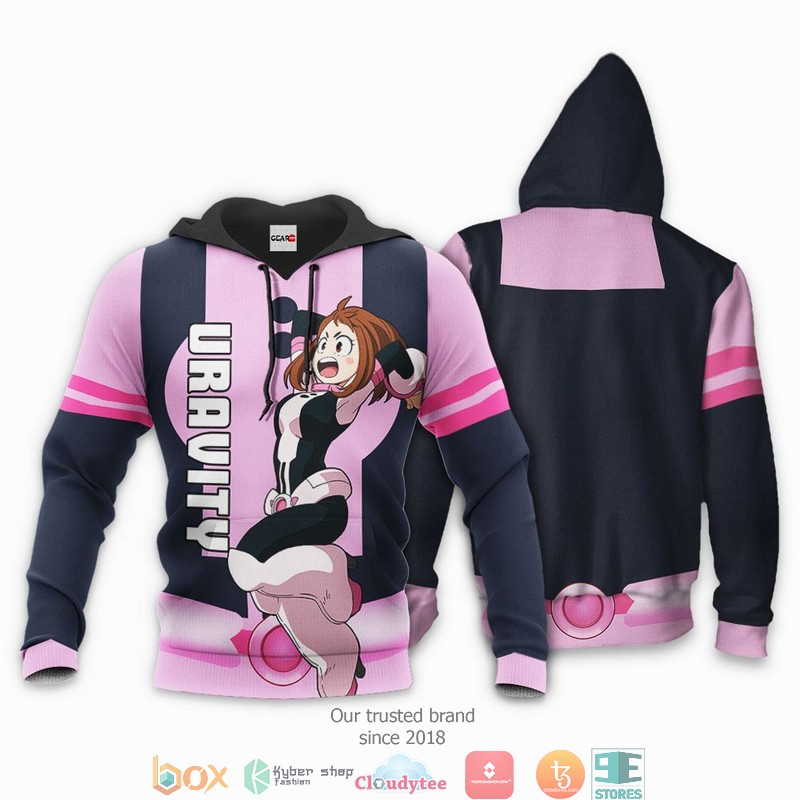 Ochako Uraraka Anime My Hero Academia Merch 3D Shirt Bomber jacket 1 2
