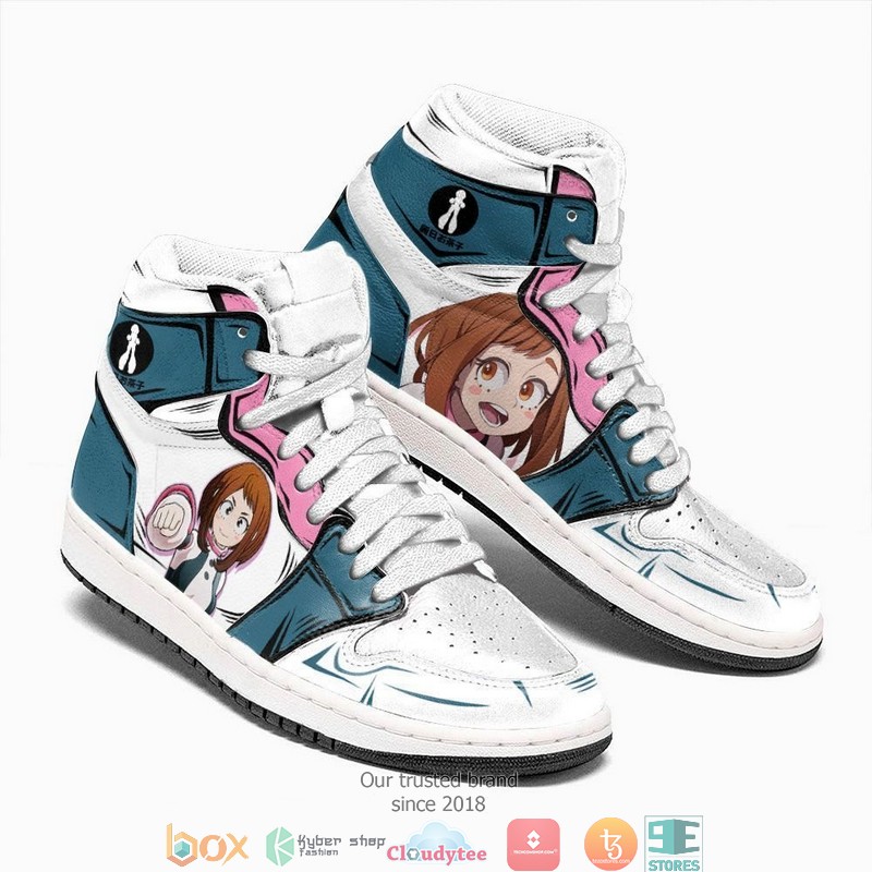 Ochako Uraraka MHA Anime Air Jordan High Top Shoes 1