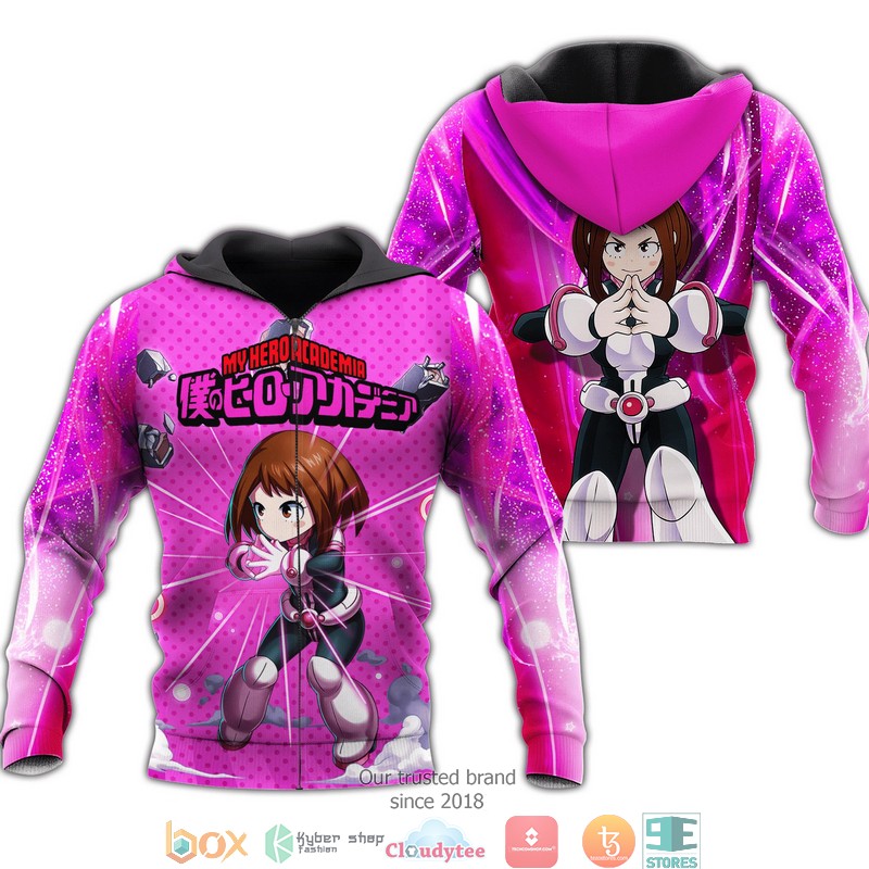 Ochako Uraraka My Hero Academia Anime 3D Shirt Bomber jacket