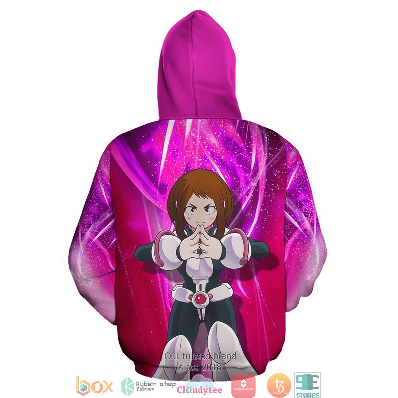 Ochako Uraraka My Hero Academia Anime 3D Hoodie, Zip Hoodie 3 Ochako Uraraka My Hero Academia Anime 3D Shirt Bomber jacket 1 2