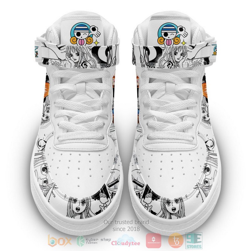 Nami One Piece Anime Mix Manga High Air Force Shoes 1