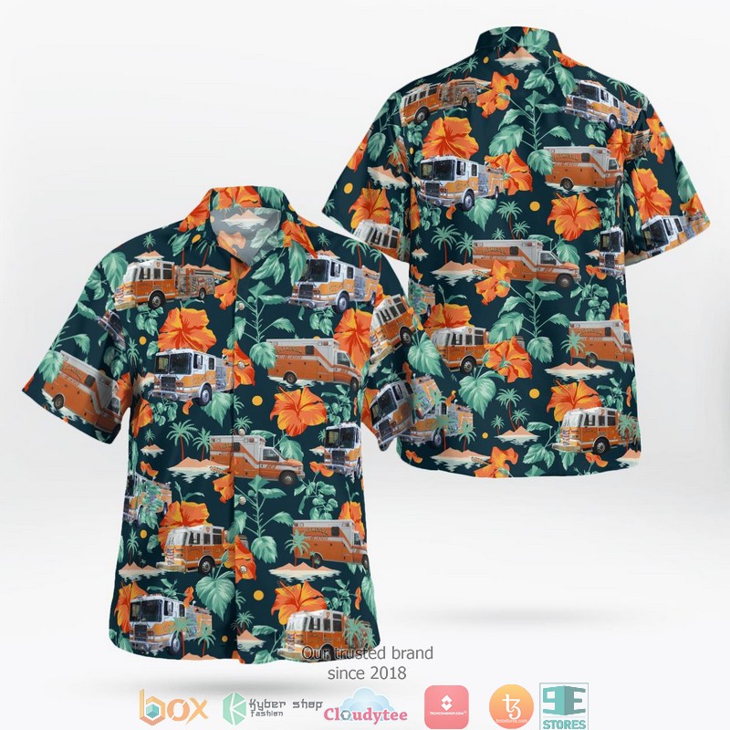Ohio Bethesda Fire Department 3D Hawaii Shirt
