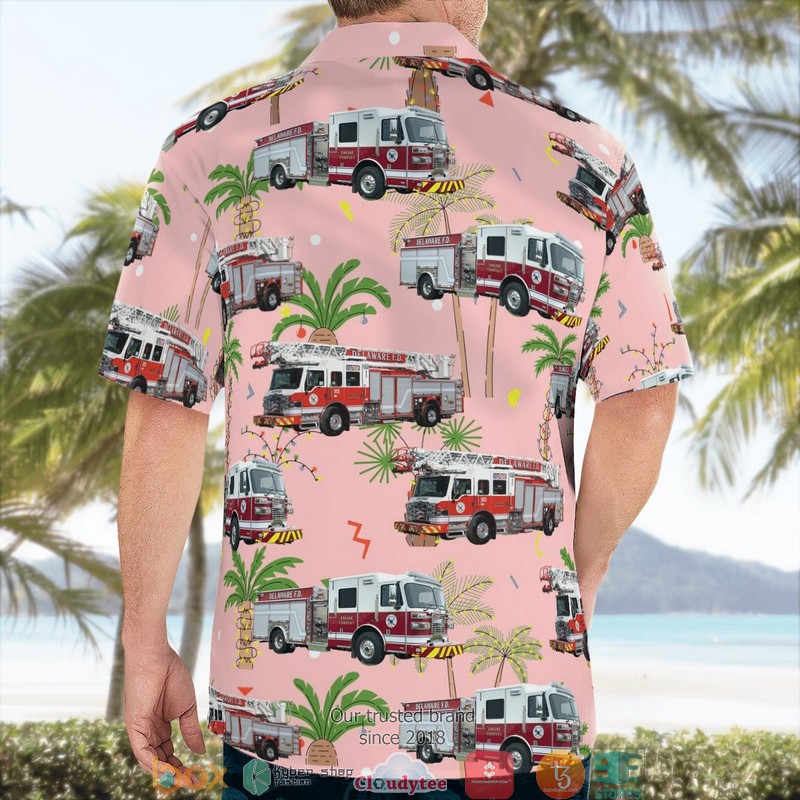 Ohio City Of Delaware Fire Department Christmas 3D Hawaii Shirt 1