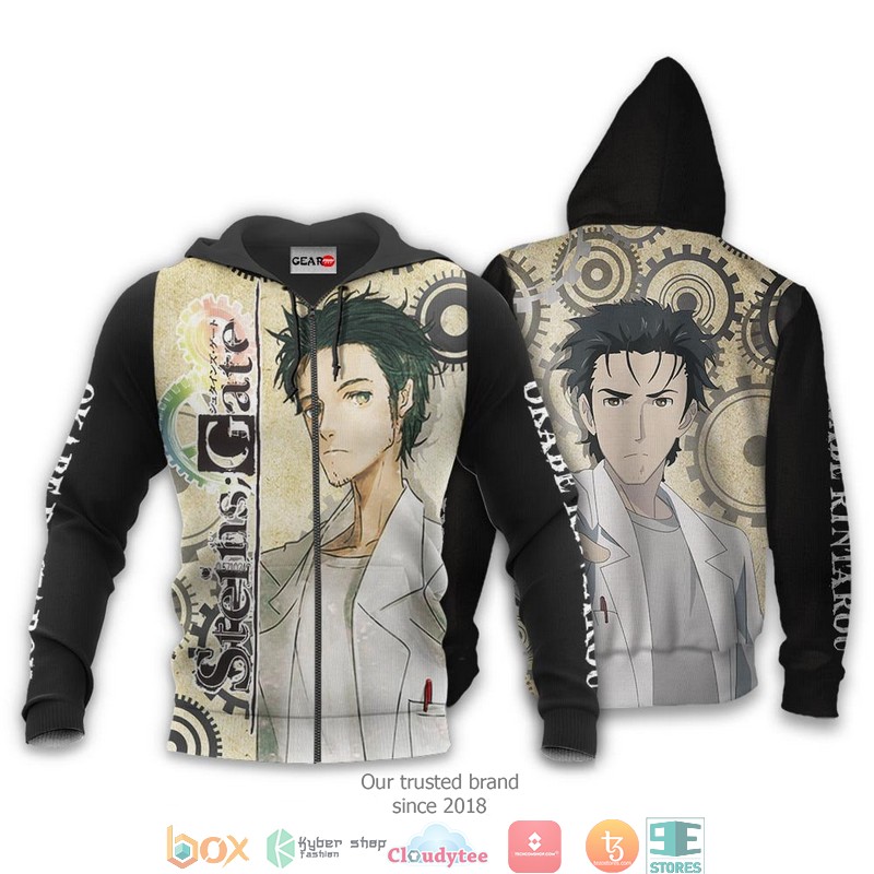 Okabe Rintarou Steins Gate Anime Merch 3D Shirt, Bomber jacket 13 Okabe Rintarou Steins Gate Anime Merch 3D Shirt Bomber jacket