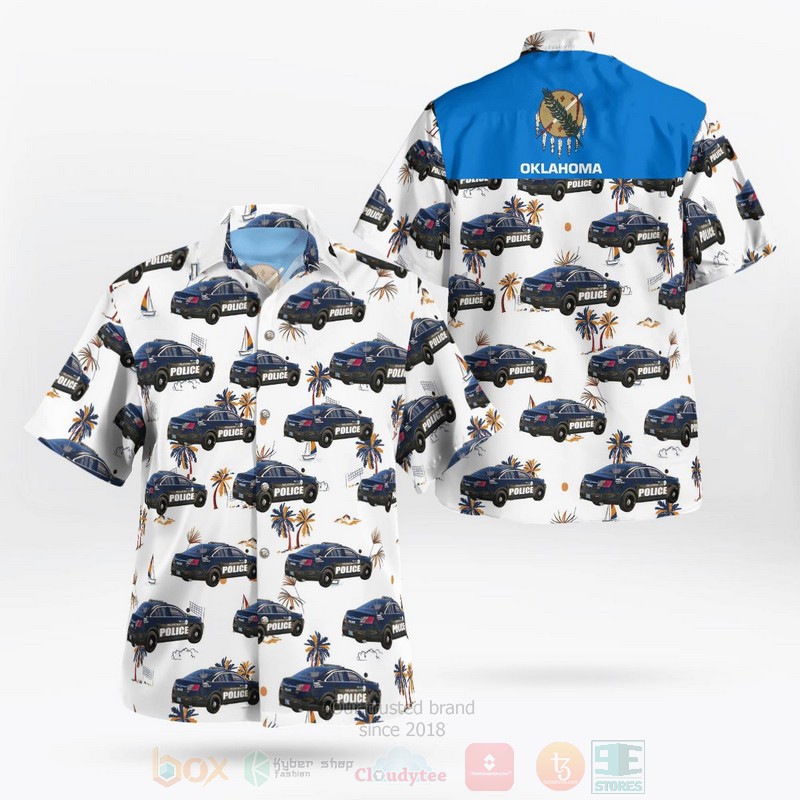 Oklahoma City Police Car Hawaiian Shirt