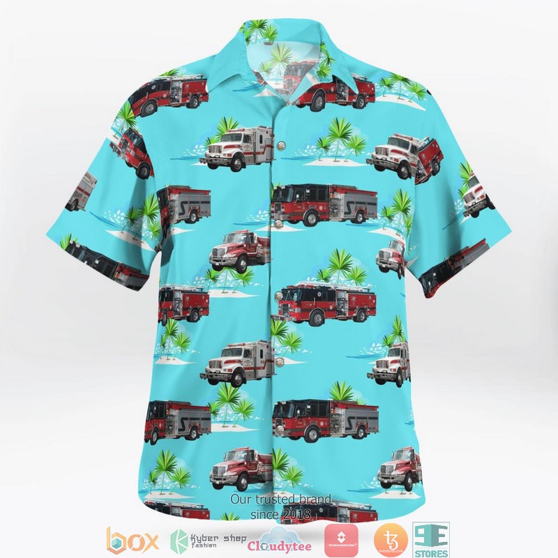 Oldham County Kentucky Ballardsville Fire and Rescue 3D Hawaii Shirt 2 Oldham County Kentucky Ballardsville Fire and Rescue 3D Hawaii Shirt 1