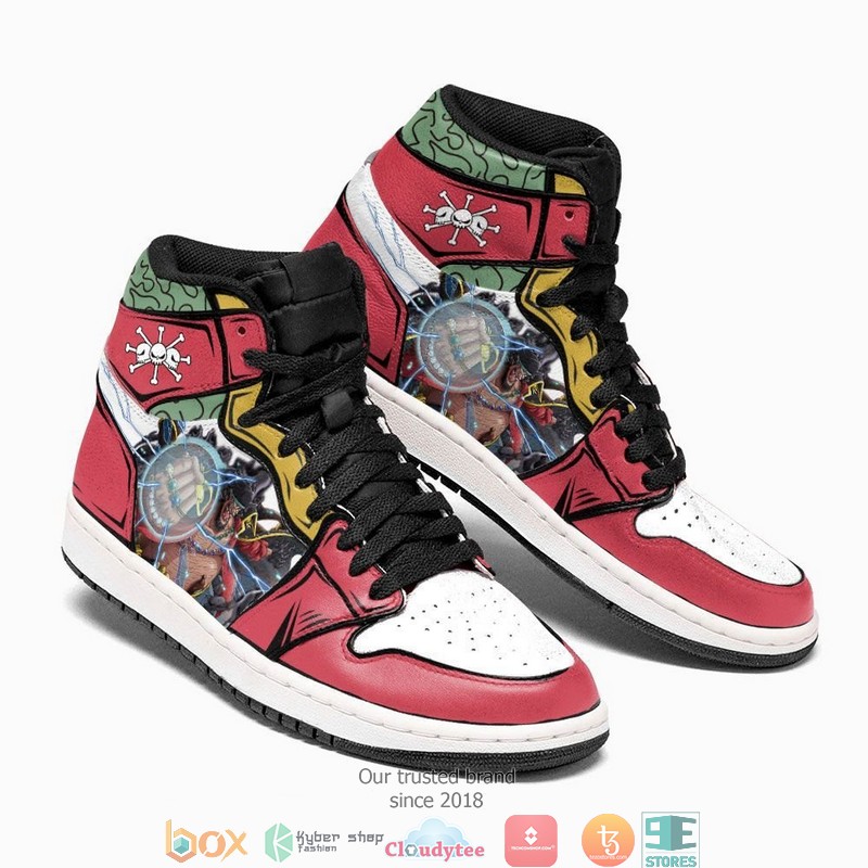 One Piece BlackBeard Anime Air Jordan High Top Shoes