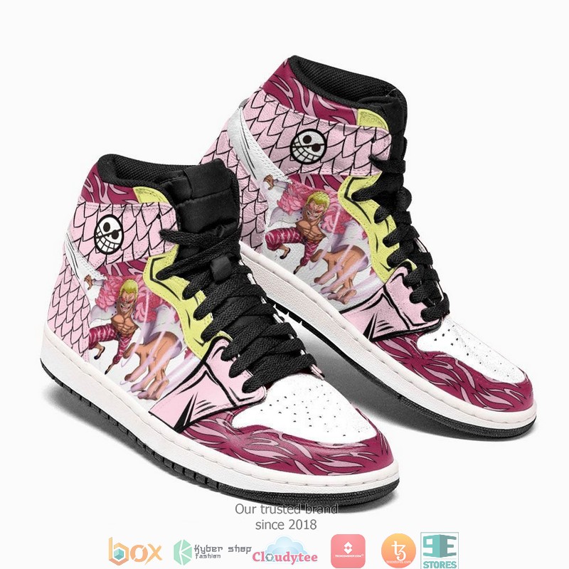 One Piece Doflamingo Anime Air Jordan High Top Shoes 1