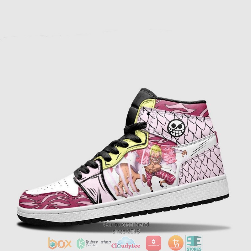 One Piece Doflamingo Anime Air Jordan High Top Shoes 3 One Piece Doflamingo Anime Air Jordan High Top Shoes 1 2