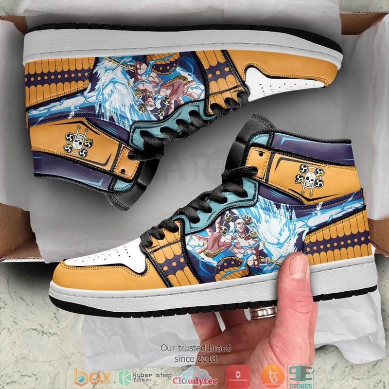 One Piece Enel Anime Air Jordan High Top Shoes 1 2 3