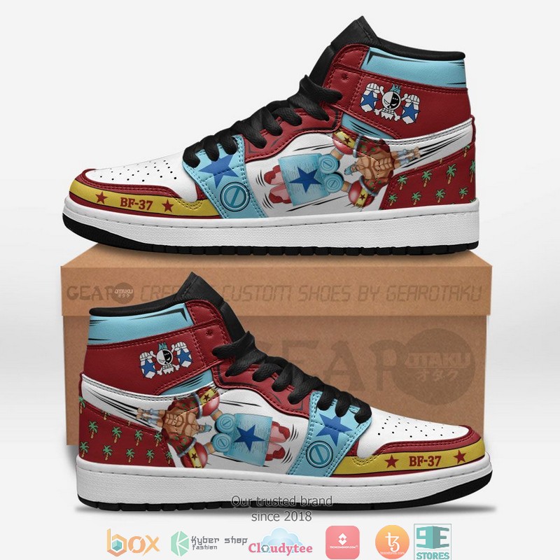 One Piece Franky Anime Air Jordan High Top Shoes