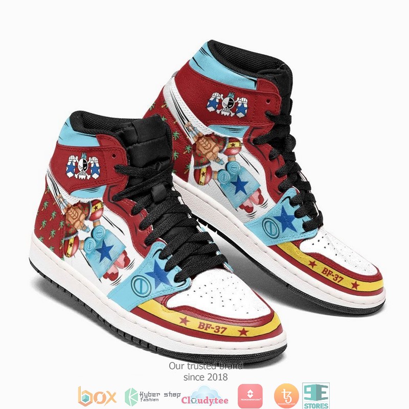 One Piece Franky Anime Air Jordan High Top Shoes 1