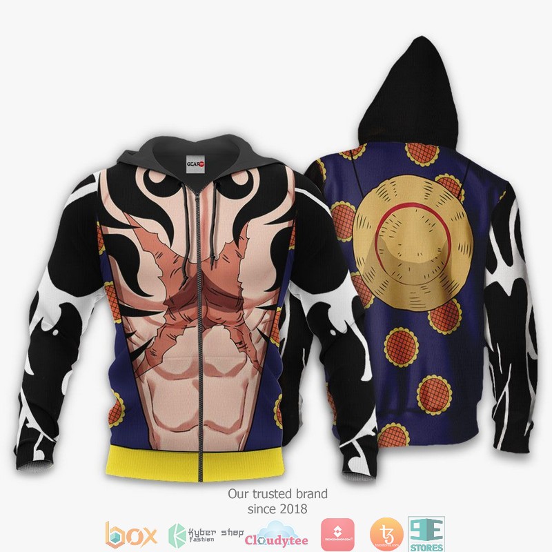 One Piece Luffy Gear 4 Anime 3D Shirt, Bomber jacket 12 One Piece Luffy Gear 4 Anime 3D Shirt Bomber jacket