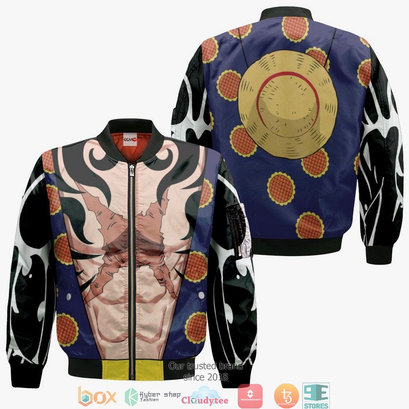 One Piece Luffy Gear 4 Anime 3D Shirt, Bomber jacket 4 One Piece Luffy Gear 4 Anime 3D Shirt Bomber jacket 1 2 3