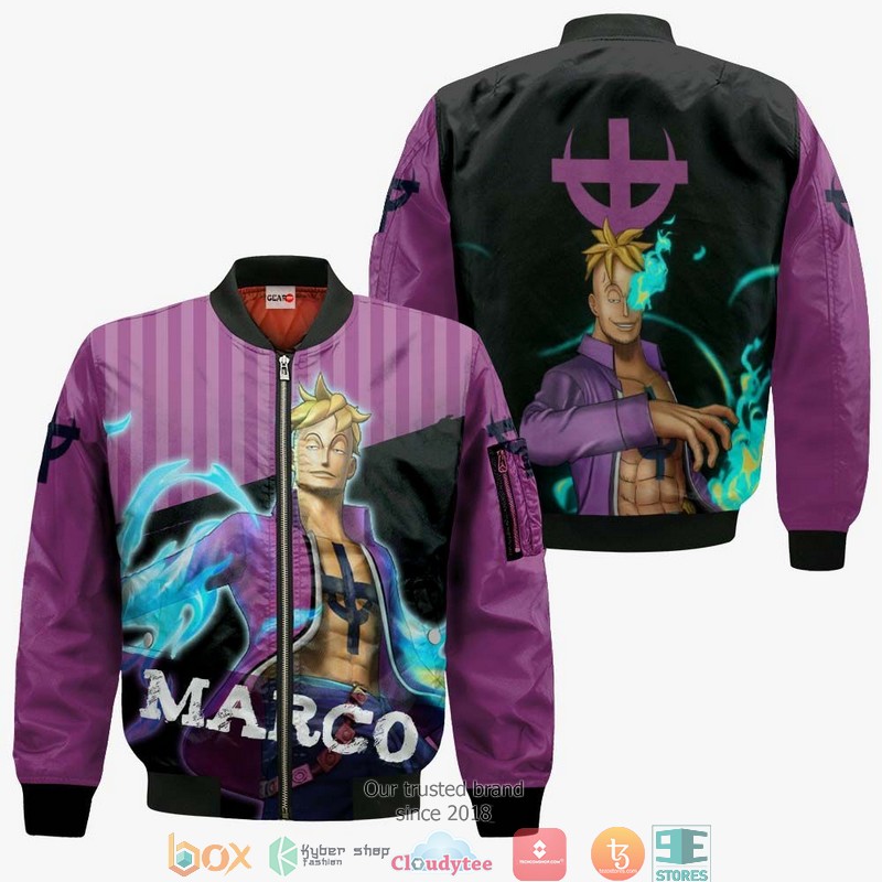 One Piece Marco One Piece Anime 3D Shirt Bomber jacket 1 2 3