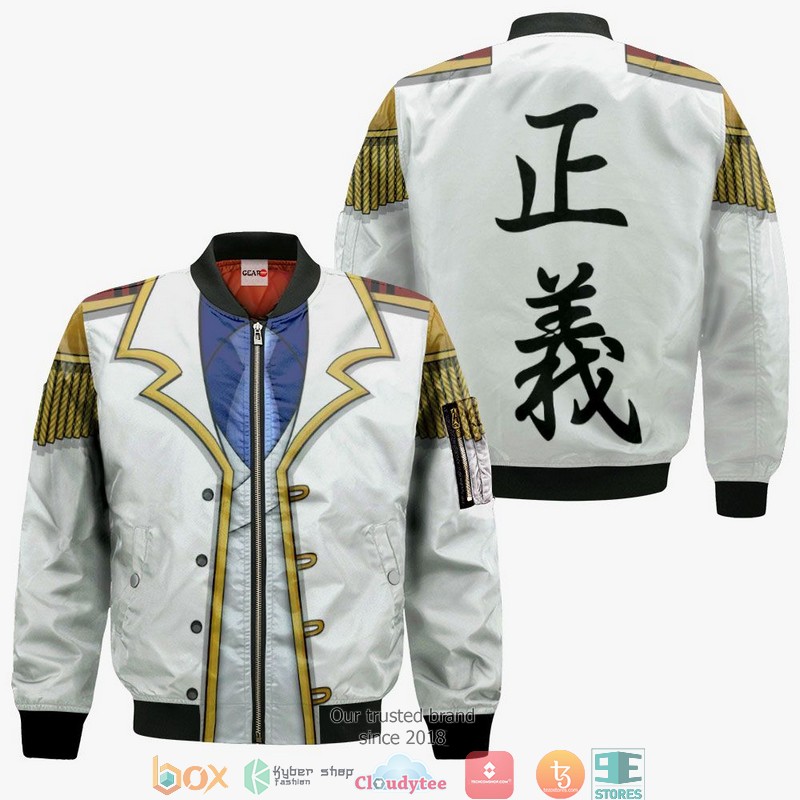 One Piece Monkey D Garp Anime 3D Shirt Bomber jacket 1 2 3