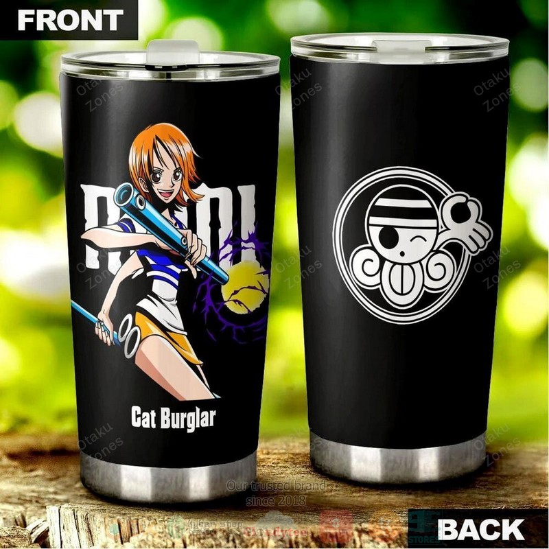 BEST One Piece Nami Custom Name Anime 3D Steel Tumbler 4 One Piece Nami Custom Name Anime Tumbler 1 2 3