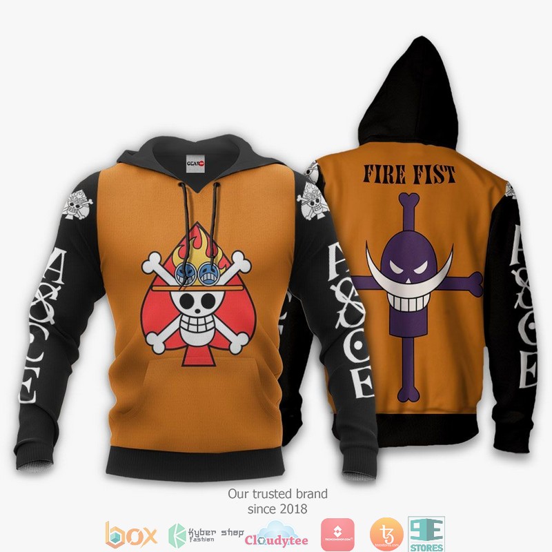 One Piece Portgas D Ace Anime 3D Shirt Bomber jacket 1 2