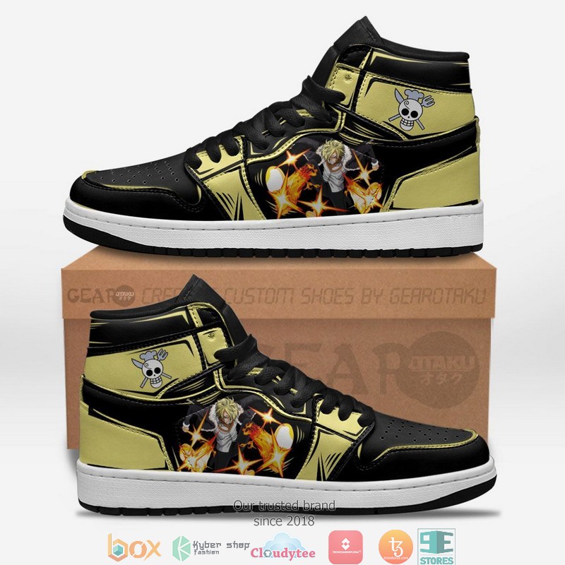 One Piece Sanji Diable Jambe Anime Air Jordan High Top Shoes