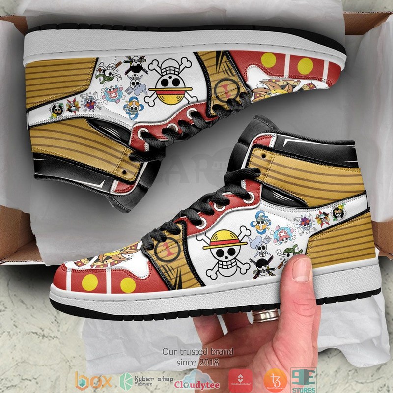 One Piece Straw Hat Pirates Jolly Rogers Symbol Anime Air Jordan High Top Shoes 3 One Piece Straw Hat Pirates Jolly Rogers Symbol Anime Air Jordan High Top Shoes 1 2