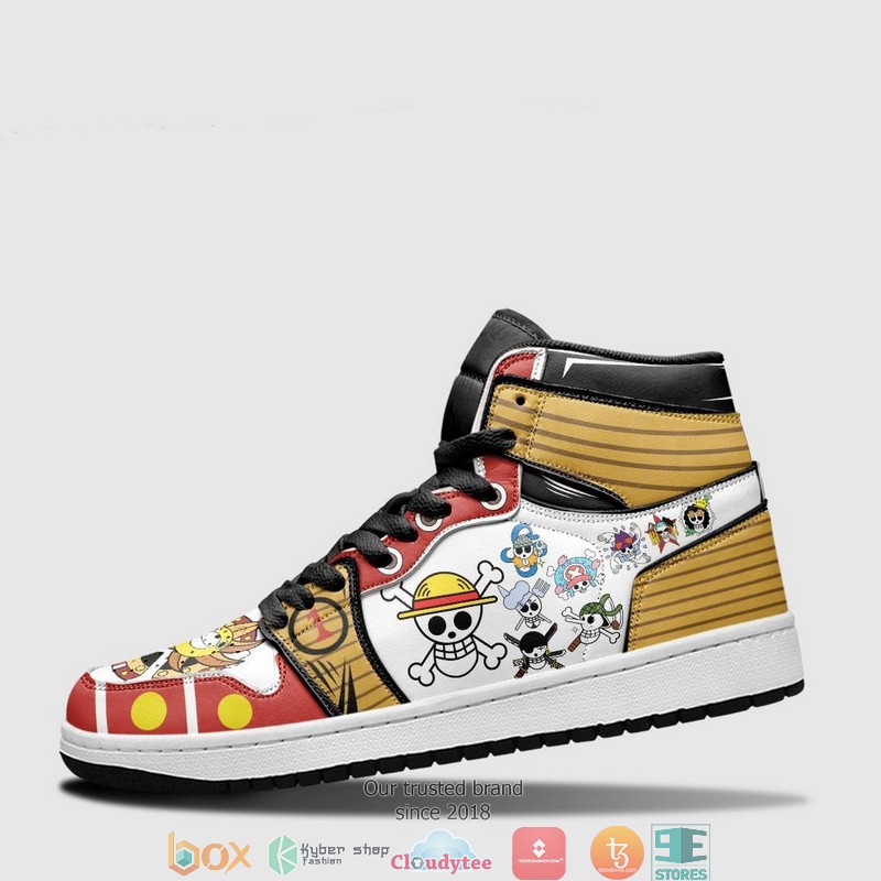 One Piece Straw Hat Pirates Jolly Rogers Symbol Anime Air Jordan High Top Shoes 4 One Piece Straw Hat Pirates Jolly Rogers Symbol Anime Air Jordan High Top Shoes 1 2 3