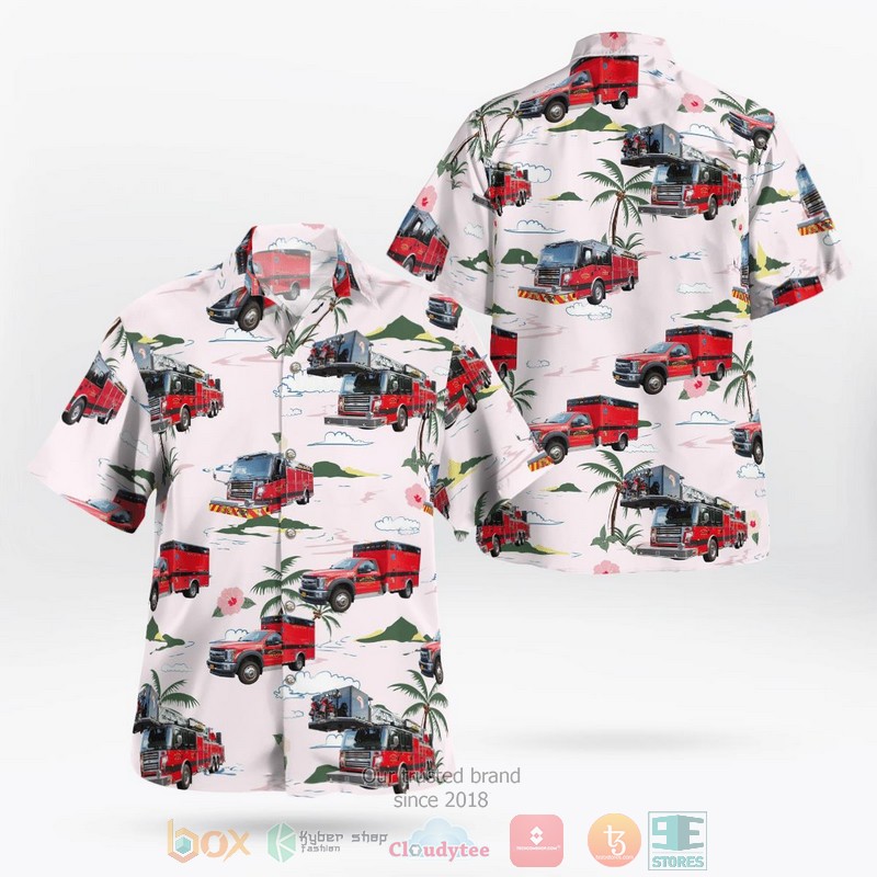 Oregon Mid Columbia Fire and Rescue Hawaiian Shirt