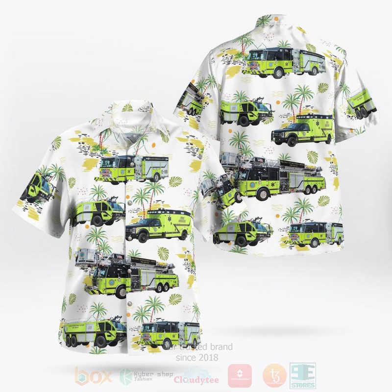 BEST Orlando International Airport Fire Rescue OIAFR 3D Aloha Shirt 3 Orlando International Airport Fire Rescue OIAFR Hawaiian Shirt