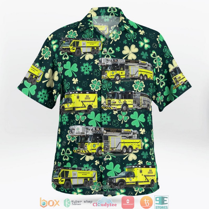 Orlando Orange County Florida Orlando International Airport Fire Rescue St Patrick's Day Hawaiian Shirt 3 Orlando Orange County Florida Orlando International Airport Fire Rescue St Patrick's Day Hawaiian Shirt word1