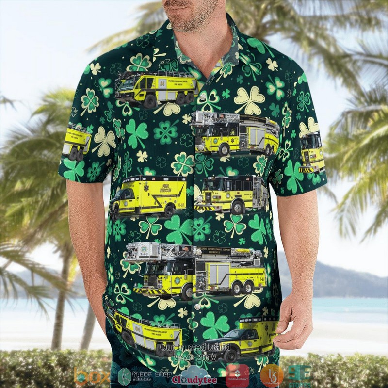 Orlando Orange County Florida Orlando International Airport Fire Rescue St Patrick's Day Hawaiian Shirt 4 Orlando Orange County Florida Orlando International Airport Fire Rescue St Patrick's Day Hawaiian Shirt word1