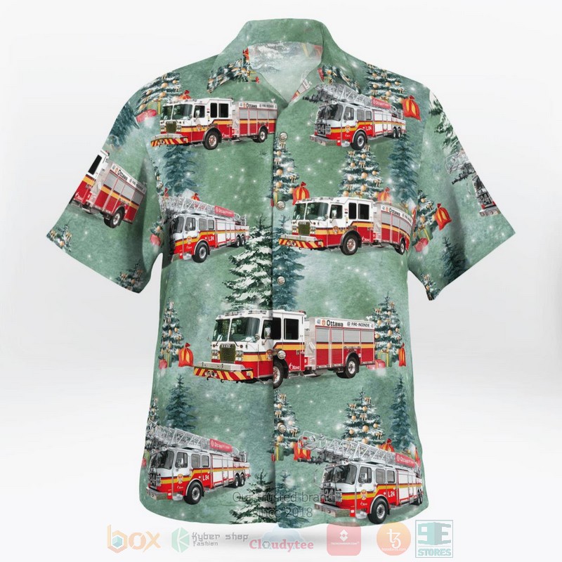 BEST Ottawa, Ontario, Canada, Ottawa Fire Services Christmas 3D Aloha Shirt 3 BEST Ottawa, Ontario, Canada, Ottawa Fire Services Christmas 3D Aloha Shirt word1